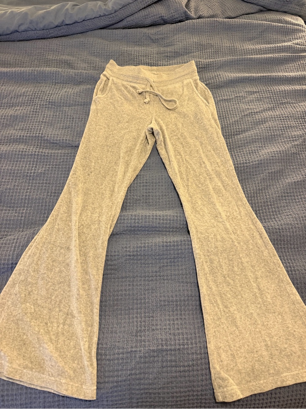 Aerie Gray Flare Lounge Pants - Soft Drawstring Waist